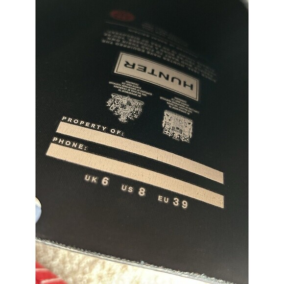 *One* Hunter Original Tall Matte Wellies Boot Black Right Foot Size 8 - Picture 3 of 7